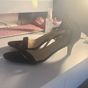 Dream Pairs Black Strappy Heels, size 7.5